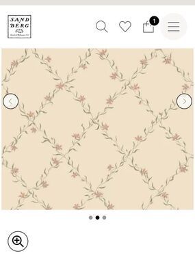 Sandberg wallpaper, ewa, dusty pink